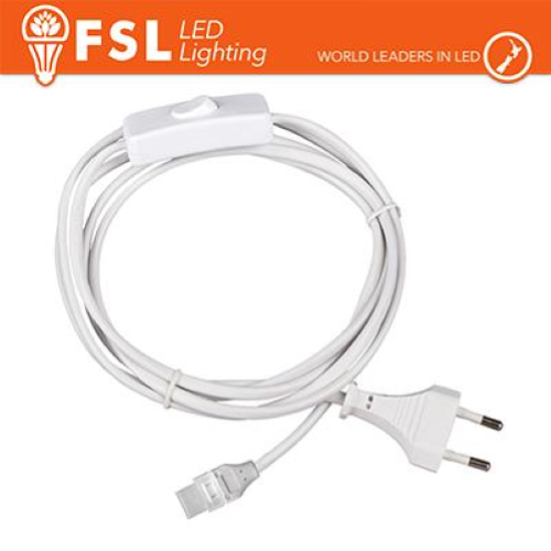 Cavo spina 1m per strisce LED220V con interruttore